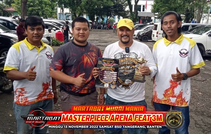 H.Zain photo bersama Mandiri Sf dilombvanya Masterpiece Arena sebagai juara pertama